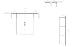 Artigianale Comò e comodini Cmp_2043 OFFERTA OUTLET- Cassettiere