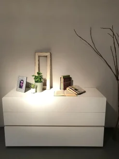 Comò e comodini People a prezzo scontato in laccato opaco^Pianca Discount