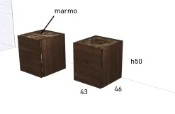 Pianca Comodino Atlante di a PREZZI OUTLET- Comodini