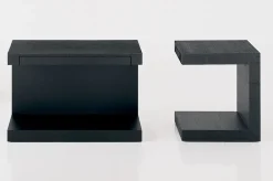 Online Comodino Comodino aero 2 in ardesia di scontato del 55% Comodini