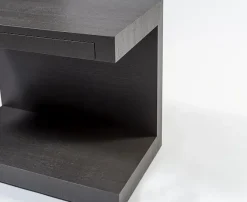 Online Comodino Comodino aero 2 in ardesia di scontato del 55% Comodini