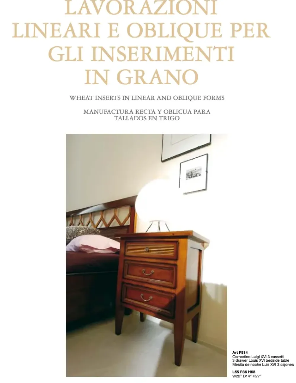 Hot Comodino Comodino f814 scontato per una camera da letto classica Comodini