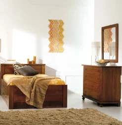 Clearance Comodino modello Comò contadino f817 a prezzo scontato in legno Comodini