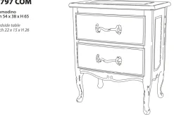 Comodino Savio firmino - gruppo OFFERTA OUTLET^Artigianale New