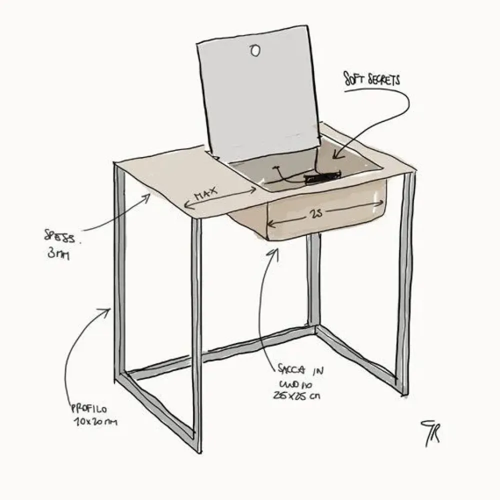 Comodino Taschino 643 - a prezzo scontato^Zanotta Discount