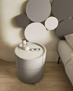 Mobilgam Comodino Tolo comodino tondo di scontato del 18%- Comodini