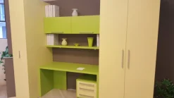 composizione con letto slide L 290 con armadio e scrivania^Collezione esclusiva New