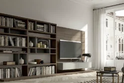 Md work Composizione per il living modello Soggiorno nilo 42 african wood made in italy di a prezzo scontato- Soggiorni Completi