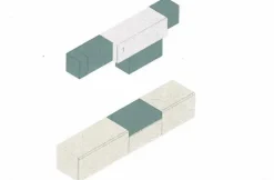 Hot Composizione per il living modello Day 102 di a prezzo Outlet Soggiorni Completi