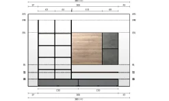 Imab Composizione per il soggiorno modello Sm001 di a prezzo Outlet- Soggiorni Completi