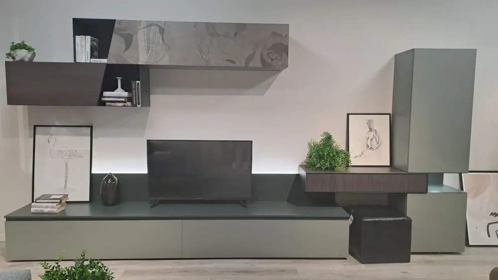 Composizione per il soggiorno modello Diagonal di a prezzo Outlet^Tomasella Clearance