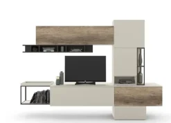Md work Composizione per la zona giorno modello Soggiorno legno lena 42 made in italy di a prezzo Outlet- Soggiorni Completi