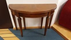 Artigianale Consolle allungabile in legno Tavolo consolle art. 443n in Offerta Outlet- Consolle