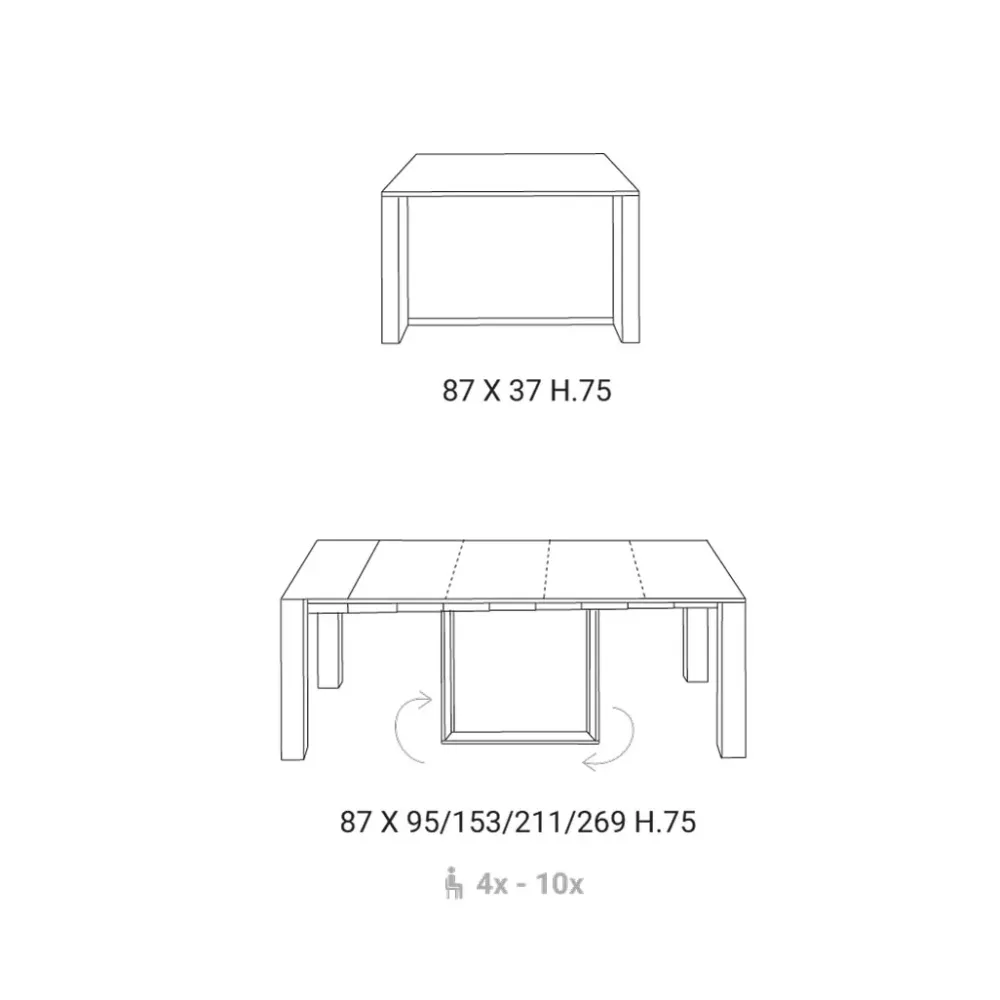 Discount Consolle Consolle micro_easyline in stile design in offerta Consolle