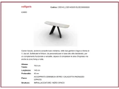 Consolle Icaro cs-5143 in stile moderna in Offerta Outlet^Calligaris Best