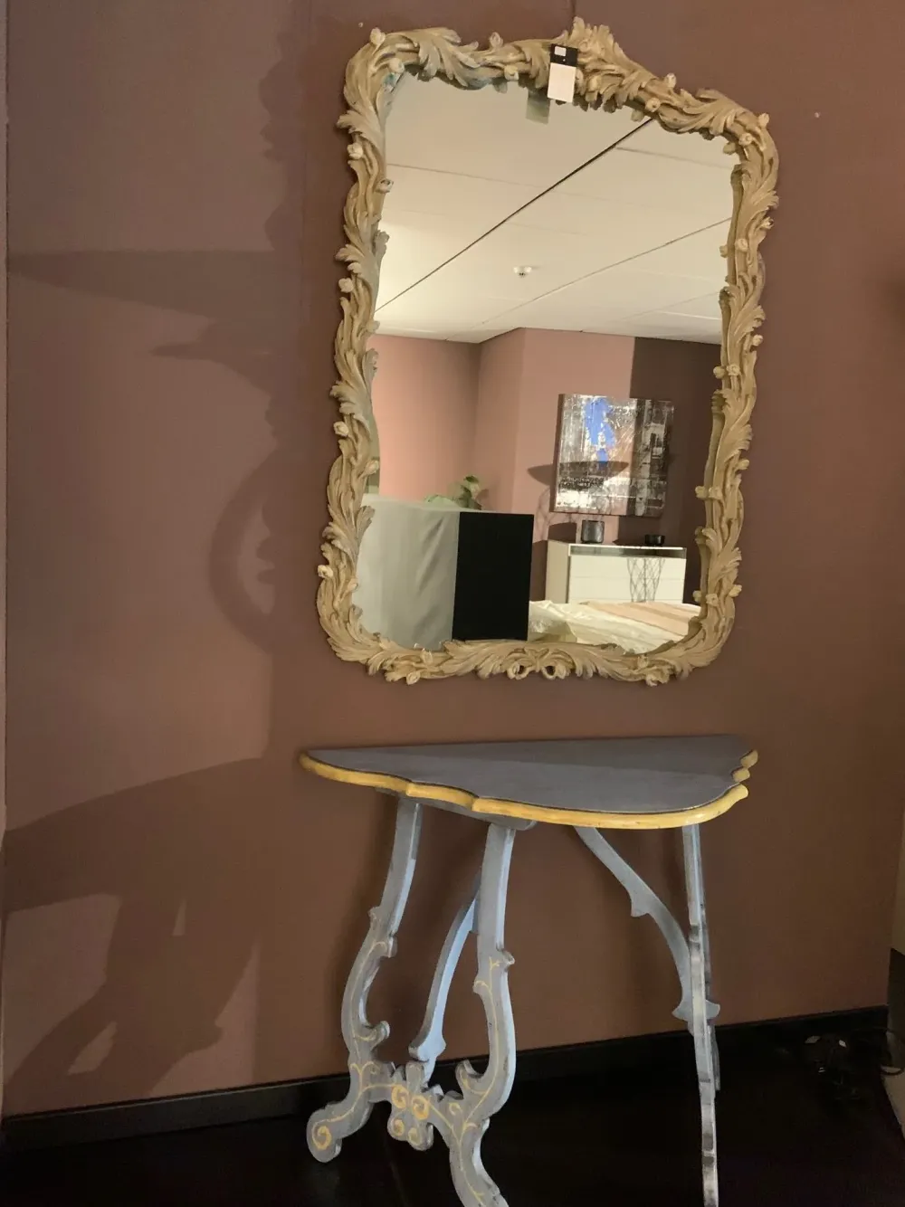 Artigianale Consolle modello Consolle azzurra scontata del 45%- Consolle