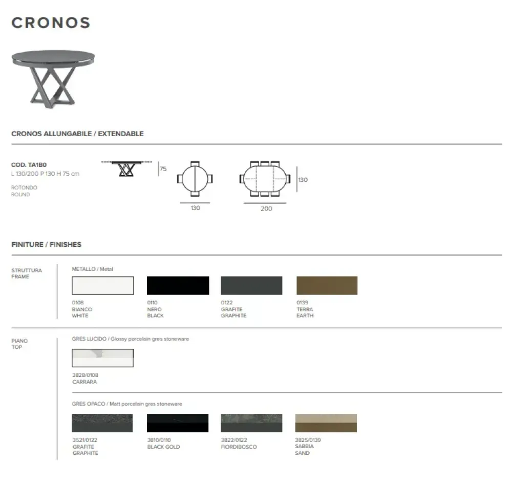 Contatta il venditore per scoprire il prezzo del tavolo Cronos^Target Point Hot