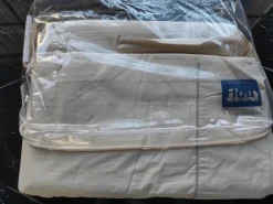 Outlet Copripiumini Marina tortora riga larga  in Cotone di a prezzi davvero convenienti Biancheria Per La Casa