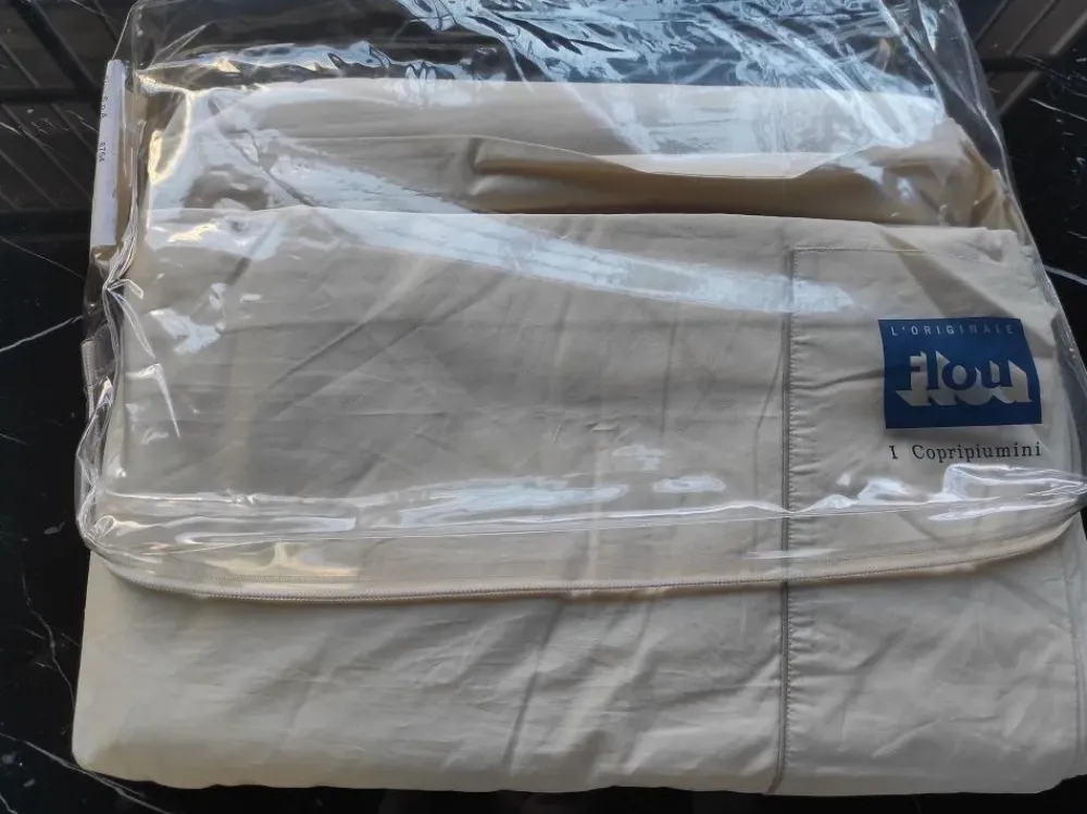 Outlet Copripiumini Marina tortora riga larga in Cotone di a prezzi davvero convenienti Biancheria Per La Casa