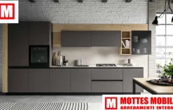 Collezione esclusiva Cucina a PREZZI OUTLET in laccata opaco -99%- Cucine Lineari|Cucine Moderne