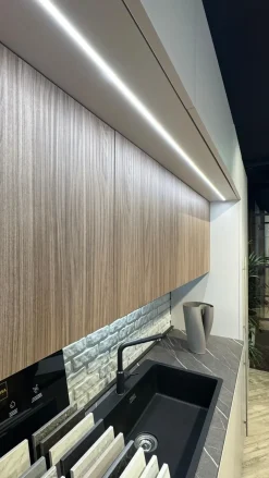 Cucina a PREZZI OUTLET in laminato materico -40%^Stosa Clearance