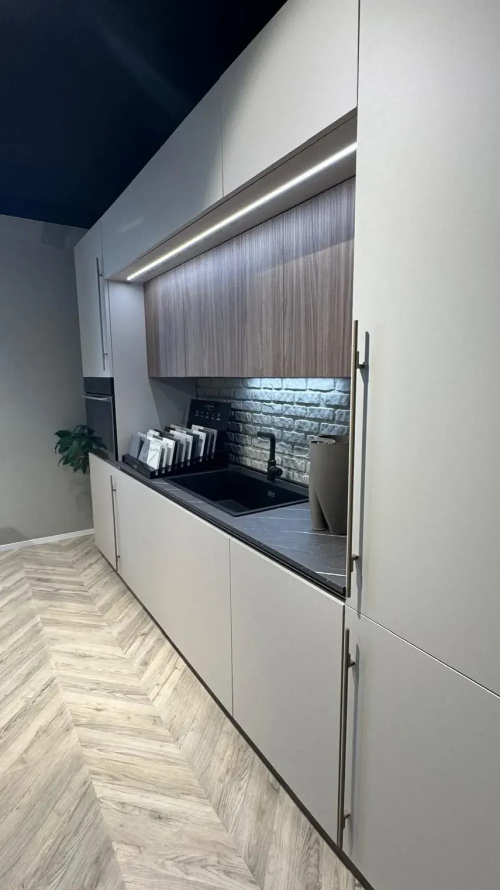 Cucina a PREZZI OUTLET in laminato materico -40%^Stosa Clearance