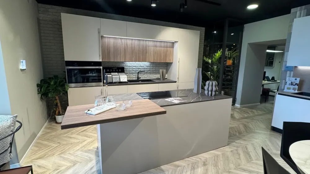 Cucina a PREZZI OUTLET in laminato materico -40%^Stosa Clearance