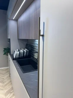 Cucina a PREZZI OUTLET in laminato materico -40%^Stosa Clearance