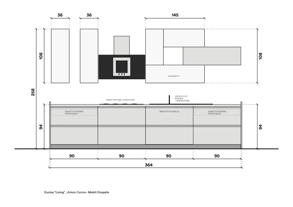 Artigianale Cucina a PREZZI OUTLET in legno -65%- Cucine Lineari|Cucine Design