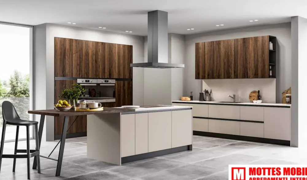 Sale Cucina a PREZZI OUTLET in laminato materico -99% Cucine Ad Isola|Cucine Design