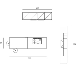 Sale Cucina a PREZZI OUTLET in laminato materico -99% Cucine Ad Isola|Cucine Design