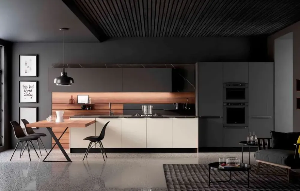 Outlet Cucina a PREZZI OUTLET in laminato opaco -40% Cucine Lineari|Cucine Moderne