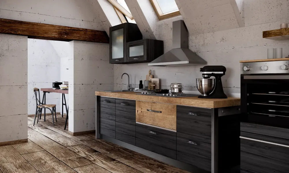 Outlet Cucina a PREZZI OUTLET in legno -50% Cucine Lineari