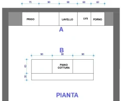 Cucina a PREZZI OUTLET in laminato opaco -58%^Arredo3 Clearance