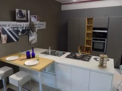 Cucina a PREZZI OUTLET in laccata lucido -75%^Stosa New