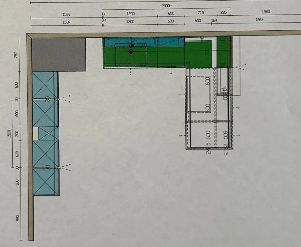 Ernestomeda Cucina a PREZZI OUTLET in laminato materico -50%- Cucine Con Penisola|Cucine Moderne