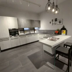 Cucina a PREZZI OUTLET in laminato materico -56%^Scavolini