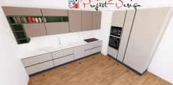 Discount Cucina a PREZZI OUTLET in laccata opaco -55% Cucine Ad Angolo|Cucine Design