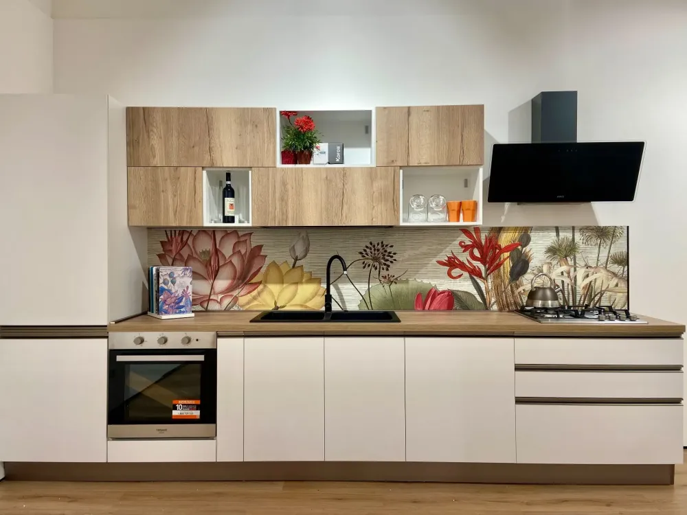 Creo Cucina a PREZZI OUTLET in laminato opaco -34%- Cucine Lineari|Cucine Moderne