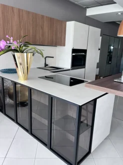 Clearance Cucina a PREZZI OUTLET in laminato materico -31% Cucine Con Penisola|Cucine Moderne