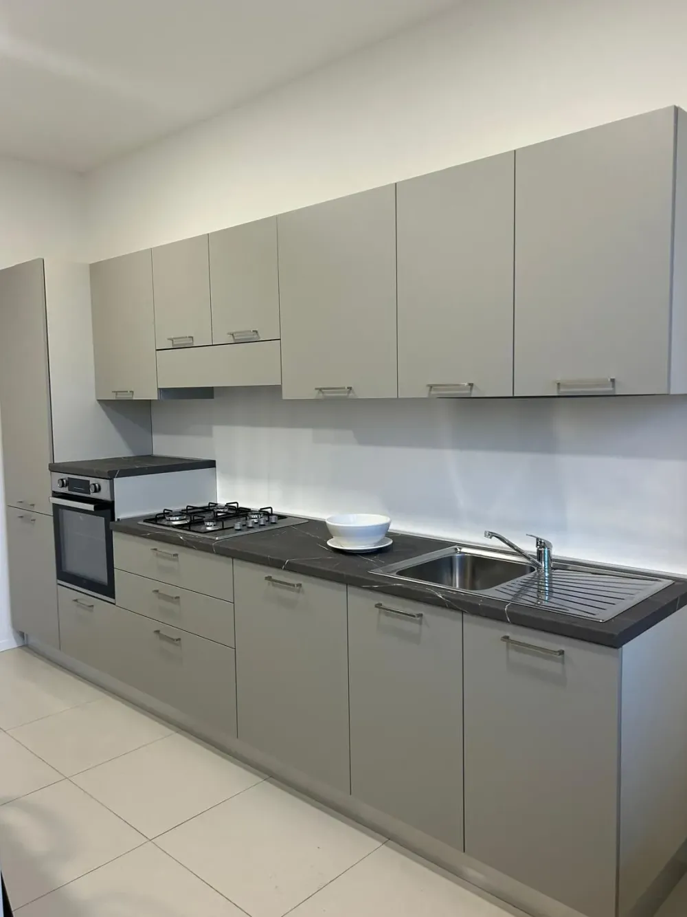 Cucina a PREZZI OUTLET in laminato materico -54%^Lube Cucine Sale