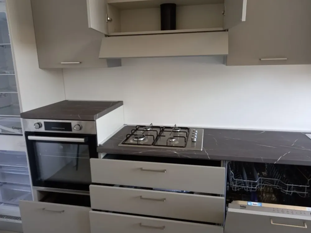 Cucina a PREZZI OUTLET in laminato materico -54%^Lube Cucine Sale