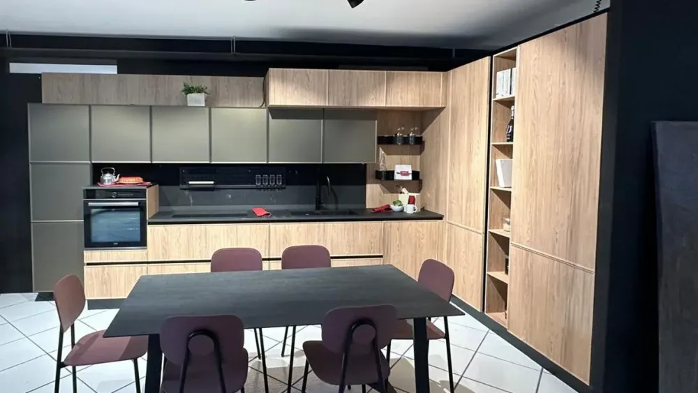 Mobilturi Cucina a prezzo ribassato ad angolo moderna Diamante- Cucine Ad Angolo|Cucine Moderne