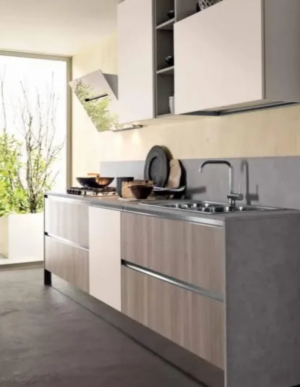 Cucina a prezzo ribassato lineare moderna Iris^Cucine Store Hot