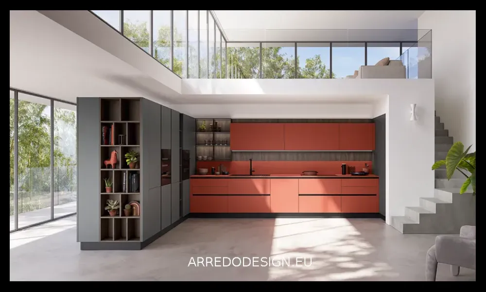 Cucina a prezzo ribassato ad angolo moderna Easy^Ar-Due Clearance