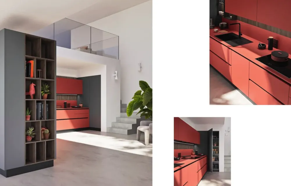 Cucina a prezzo ribassato ad angolo moderna Easy^Ar-Due Clearance