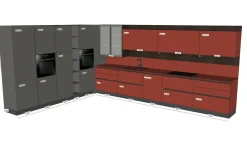 Cucina a prezzo ribassato ad angolo moderna Easy^Ar-Due Clearance