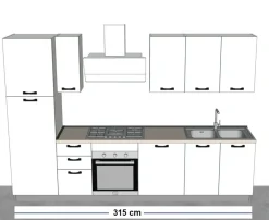 Best Cucina a prezzo ribassato lineare design Olimpia Cucine Lineari|Cucine Design