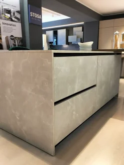Cucina a prezzo ribassato ad isola moderna Metropolis natural^Stosa Outlet