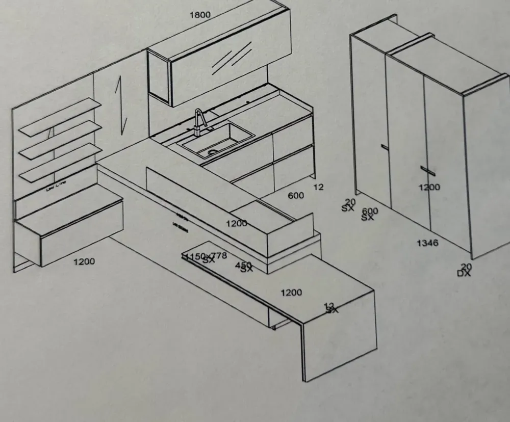 Ernestomeda Cucina a prezzo scontato con penisola design Icon air - Cucine Con Penisola|Cucine Design